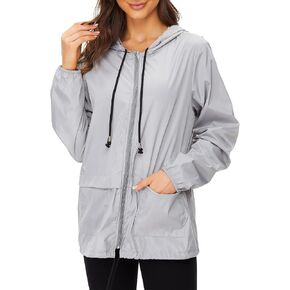 Women Rain Coats Lightweight Waterproof Outdoor Rain Jacket Hooded Packable Raincoats in Saudi Arabia