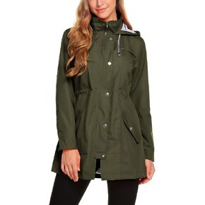 ZHENWEI Womens Lightweight Hooded Waterproof Active Outdoor Rain Jacket S-XXL in Saudi Arabia