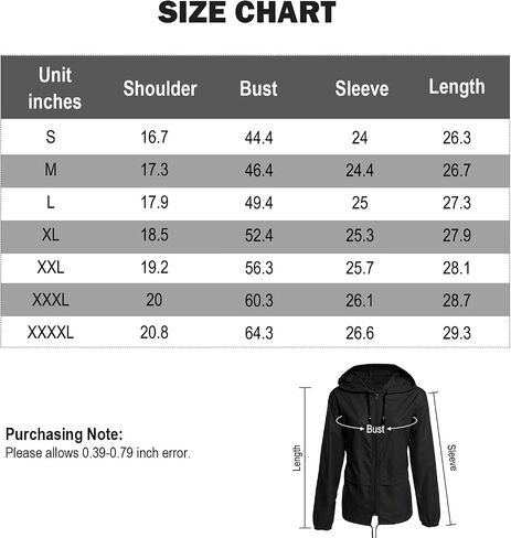Women Rain Coats Lightweight Waterproof Outdoor Rain Jacket Hooded Packable Raincoats in Saudi Arabia