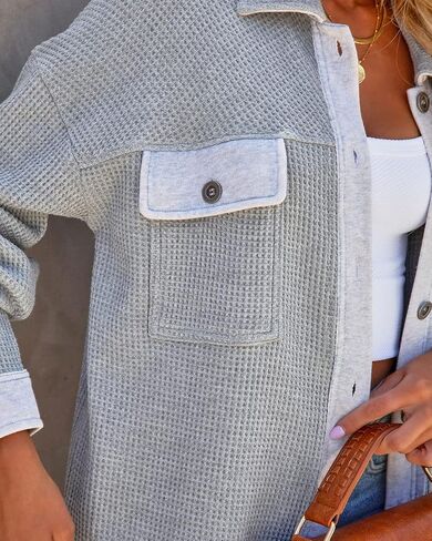 Womens Corduroy Button Down Shirts Color Block Long Sleeve Blouses Tops Jackets in Saudi Arabia