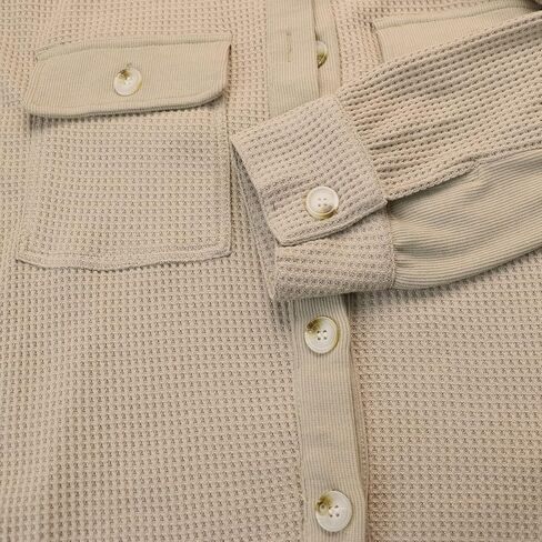 Womens Corduroy Button Down Shirts Color Block Long Sleeve Blouses Tops Jackets in Saudi Arabia