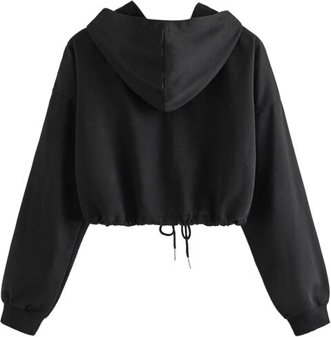 سترة سويت شيرت نسائية كاجوال بسحاب كامل وغطاء للرأس من SweatyRocks in Kuwait