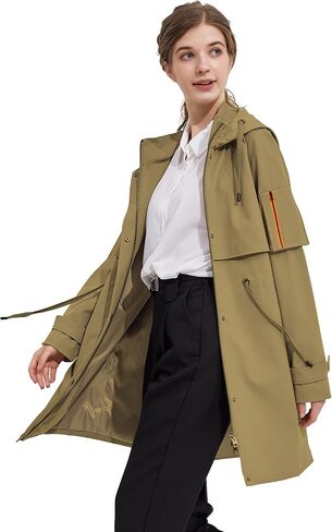 Orolay Women's Long Windbreaker Hooded Light Jacket Active Outdoor Anoraks in Saudi Arabia