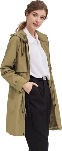 Orolay Women's Long Windbreaker Hooded Light Jacket Active Outdoor Anoraks in Saudi Arabia