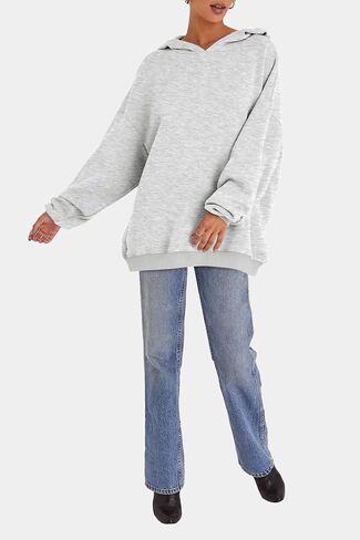 EFAN Women's Oversized Hoodies Fleece Hooded Sweatshirts Casual Long Sleeve Pullover Loose Lightweight Fall Clothes in Saudi Arabia