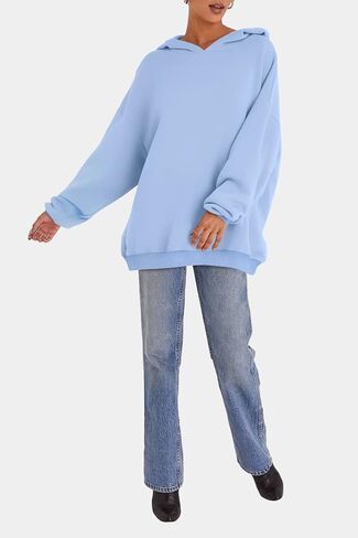 EFAN Women's Oversized Hoodies Fleece Hooded Sweatshirts Casual Long Sleeve Pullover Loose Lightweight Fall Clothes in Saudi Arabia