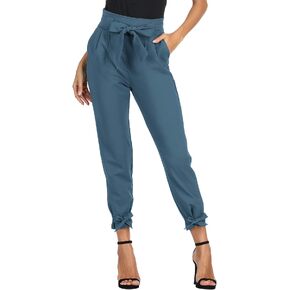 GRACE KARIN Womens Casual High Waist Pencil Pants with Bow-Knot Pockets for Work