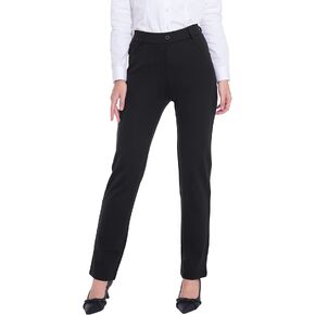 ZTN Women's Stretchy Dress Pants with 4 Pockets Pull-on Straight Leg Slacks Plus Size for Work Business Casual in Saudi Arabia
