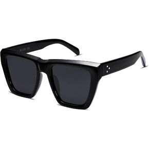 SOJOS Vintage Oversized Square Cat Eye Polarized Sunglasses for Women Trendy Fashion Cateye Style Sunglasses SJ2179