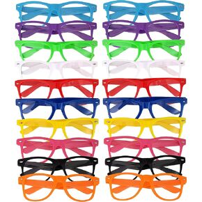 Nerd Glasses w/Clear Lenses (10, 20 or 50) - Black, White or Multi-Colored - Ages 12+, Non-Prescription in Saudi Arabia