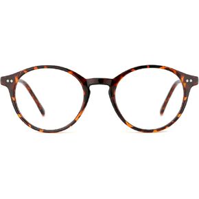 TIJN Blue Light Blocking Glasses Men Women Vintage Thick Round Rim Frame Eyeglasses