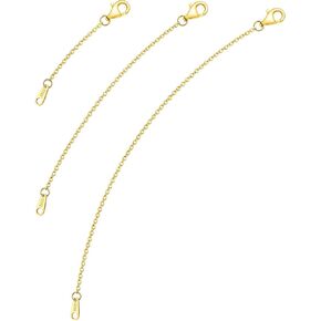 Sterling Silver Necklace Extenders for Women Silver Chain Extension Bracelet Extender Sterling Silver Chain Extenders for Necklaces 3 Piece Set (2, 4, 6 inch) in Saudi Arabia