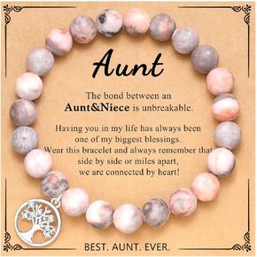 UNGENT THEM Tree of Life Bracelet for Women, Gifts for Grandma, Nana, Mother in Law, Mom, Gigi, Mimi, Aunt, Sister in Law, Teacher, Birthday Christmas Wedding Mothers' Day Gift
