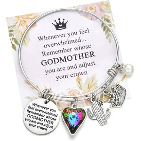 Miss Pink Mothers Day Gifts for Aunt Mom Godmother Grandma Mother in Law Bonus Mom Inspirational Charm Bracelets for Niece Sister Goddaughter, Birthday Bangle Jewelry Gifts for Women Teen Girls in Saudi Arabia