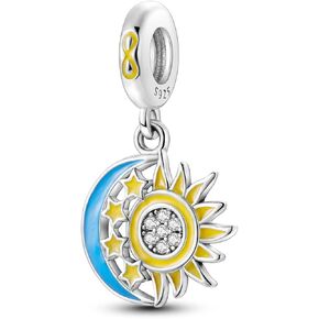 MULA 925 Sterling Silver Charms for Bracelets and Necklaces Family Letters Dangle Pendants Airplane Travel Beads Family Tree Charms Jewelry Gift for Women Girls