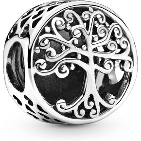 تعليقات فضية مزينة بمكعب الزركونيا من باندورا للنساء - 797590, 0.35 inches, فضة, لا أحجار كريمة in Kuwait