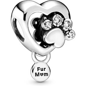 PANDORA Sparkling Paw Print & Heart Charm in Saudi Arabia