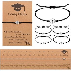 GBTBYS 20PCS Graduation Bracelet Gifts for Her Him, Compass Bracelets Set 2022 2023 Graduate College High School Inspirational Gifts Graduation Gifts for Classmates in Kuwait