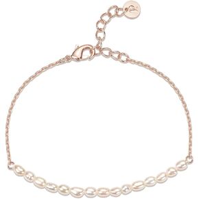 PAVOI Gold Tiny Pearl Bracelet | 14K Gold Plated Freshwater Cultured Pearls | Bracelets for Women in Saudi Arabia