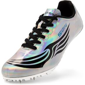 Men Women Kids Track and Field Shoes Professional Racing Running Sneakers Sprint Sport Shoes…
