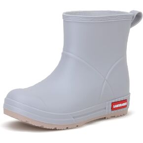 HSBDNZQ Rain Boots for Women, Lightweight Warm Waterproof Rain Boots, Anti-Slipping Garden Boots Soft and Durable, Chelsea Rain Boots with Comfortable Insoles for Outdoor