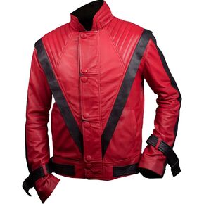 F&H Men's Red and Black Thriller Jacket in Saudi Arabia