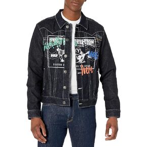 True Religion Men's Artist Print Jimmy Jacket Sn in Kuwait