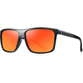 MERRY'S Rectangular Polarized Sports Sunglasses for Men Women Cycling Driving Fishing UV400 Protection S8225 in Kuwait