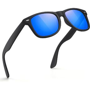 FEIDUSUN Sunglasses Men Polarized Sunglasses for Mens and Womens,Black Retro Sun Glasses Driving Fishing UV Protection in Saudi Arabia