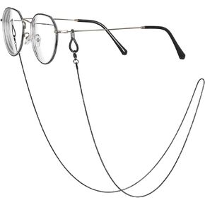 سلسلة نظارات OCR، سلسلة حبل لأقنعة الوجه، سلاسل نظارات شمسية أنيقة، حزام نظارات، سلسلة تثبيت نظارات أنيقة للنساء (أسود) in Kuwait