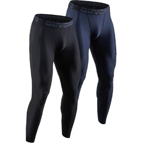 DEVOPS 2 or 3 Pack Men's Compression Pants Athletic Leggings with Pocket/Non-Pocket in Kuwait