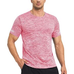 MAGCOMSEN Men's Workout T-Shirts Quick Dry Athletic Moisture Wicking Performance Shirt for Running Gym in Kuwait