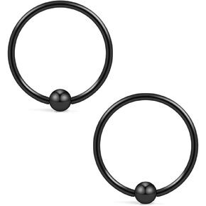 Ruifan 22G 8mm Nose Hoop Lip Eyebrow Tongue Helix Tragus Cartilage Septum Piercing Ring 2-12PCS in Saudi Arabia