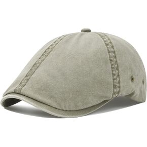 VOBOOM Cotton Washing Flat Cap Cabbie Hat Gatsby Ivy Irish Hunting Newsboy in Kuwait