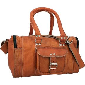 Gusti Leder nature" Harley" جلد طبيعي Holdall حقيبة رياضية كل يوم كروس بودي صغيرة للجنسين بني R25b, ريتش براون, S, حقيبة دافل للسفر in Kuwait