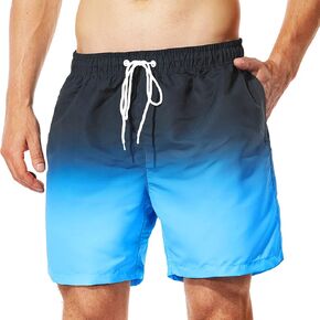 Mywu Mens Board Shorts Swimwear Quick Dry Swimming Trunks 5 Inch Inseam Swim Shorts