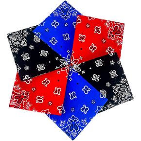 EVERY-VILLE Where EVERYone is Welcome Premium Paisley Bandanas for Men - 100% Soft Cotton, Large 22x22in