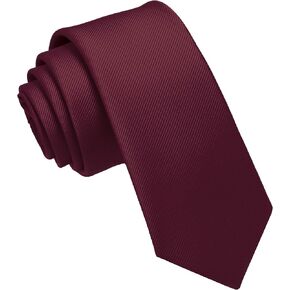 JEMYGINS 2.4" Solid Color Skinny Tie Slim Necktie for Men in Saudi Arabia