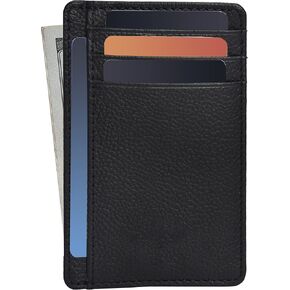 Oak Leathers Slim Real Leather Wallet For Men & Women - RFID Blocking Credit Card Holder Gift for Him & Her in Kuwait
