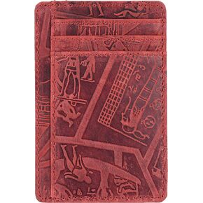 Oak Leathers Slim Real Leather Wallet For Men & Women - RFID Blocking Credit Card Holder Gift for Him & Her in Saudi Arabia