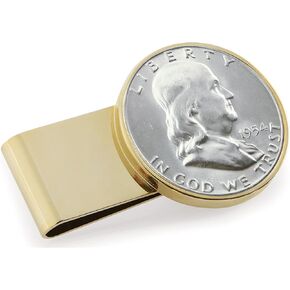 Coin Money Clip Silver Franklin Half Dollar Moneyclip in Saudi Arabia
