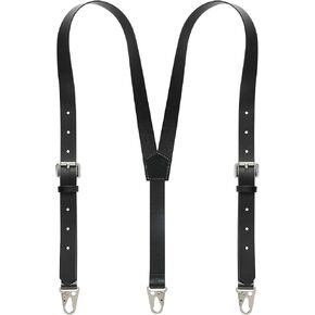 Ringsun Genuine Leather Suspenders for Men, Y Design Leather Suspenders in Kuwait