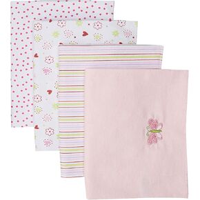 Spasilk Baby 4 Pack 100% Cotton Flannel Receiving Blanket in Saudi Arabia