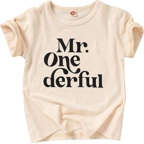 GRNSHTS First Birthday Shirt Baby Boys One Year Old Tops 1st Birthday T-Shirt Clothes Outfit