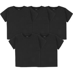 Gerber Baby & Toddler 5-Pack Solid Short Sleeve T-Shirts Jersey 160 GSM in Saudi Arabia