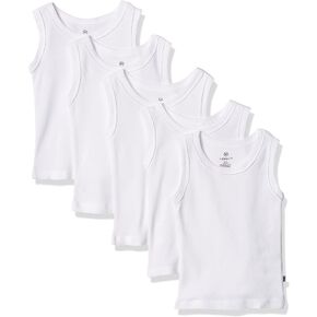 HonestBaby Muscle Tee Sleeveless T-Shirt Multipack Organic Cotton for Infant Baby & Toddler Unisex Boys & Girls