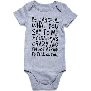 Loveternal Neutral Baby Girls Boys Cotton Romper Cute Saying Newborn Clothes 0-12 Months | Neutral Clothes 0-12 Months in Kuwait