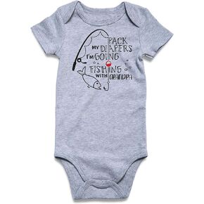 Loveternal Neutral Baby Girls Boys Cotton Romper Cute Saying Newborn Clothes 0-12 Months…