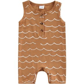 CIYCUIT Newborn Baby Boy Girl Romper Clothes Infant Solid Ribbed Onesie Bodysuit Jumpsuit Outfits in Saudi Arabia