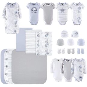 The Peanutshell Newborn Layette Gift Set for Baby Boys or Girls | 23 Piece Gender Neutral Newborn Clothes & Accessories Set | Fits Newborns to 3 Months in Kuwait